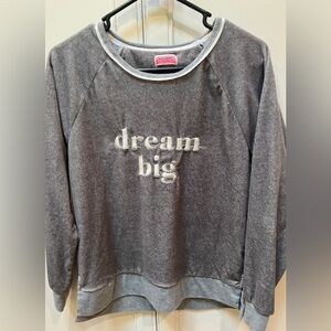 Kate Spade velour “Dream Big “ pullover M/L